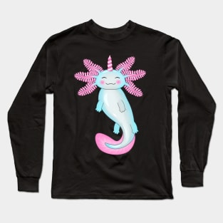 Legendary Unicorn Axolotl Long Sleeve T-Shirt